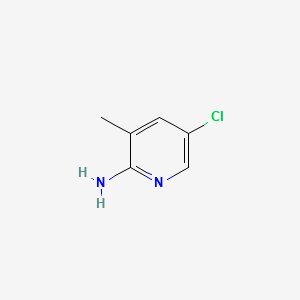 2-Amino-3-methyl-5-chloropyridine structure, CAS 20712-16-7