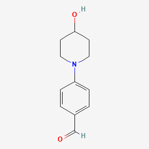 4-(4-Hydroxypiperidin-1-Yl)Benzaldehyde structure, CAS 79421-44-6