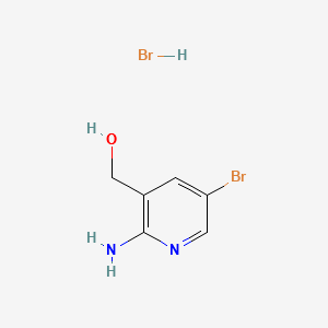 2-Amino-5-bromo-3-(hydroxymethyl)pyridinehydrobromide structure, CAS 443956-55-6