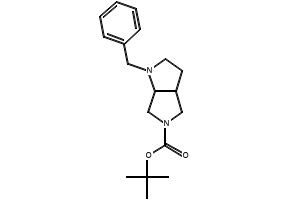 tert-butyl1-benzyl-hexahydropyrrolo[3,4-b]pyrrole-5(1H)-carboxylate structure, CAS 132414-80-3