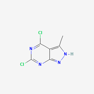 4,6-Dichloro-3-Methyl-1H-Pyrazolo[3,4-D]Pyrimidine structure, CAS 1211522-68-7