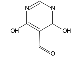 4,6-Dihydroxy-5-Formylpyrimidine structure, CAS 14256-99-6