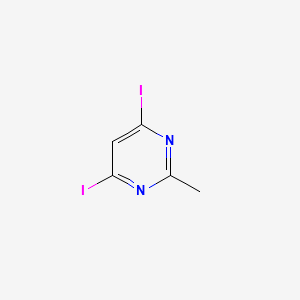4,6-Diiodo-2-Methylpyrimidine structure, CAS 66298-49-5