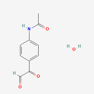4-Acetamidophenylglyoxalhydrate structure, CAS 16267-10-0