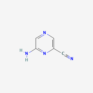 2-Amino-6-cyanopyrazine structure, CAS 59489-39-3