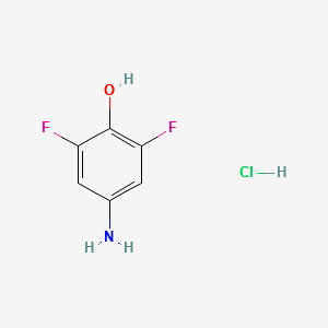4-Amino-2,6-Difluorophenolhydrochloride structure, CAS 220353-22-0