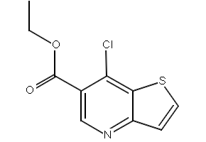 ethyl7-chlorothieno[3,2-b]pyridine-6-carboxylate structure, CAS 83179-01-5