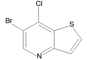 7-chlorothieno[3,2-b]pyridine-6-carbonitrile structure, CAS 700844-09-3