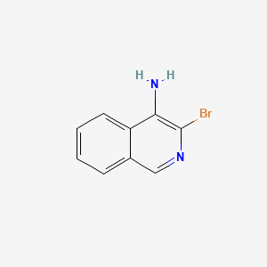 4-Amino-3-Bromoisoquinoline structure, CAS 40073-37-8