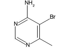 4-Amino-5-Bromo-6-Methylpyrimidine structure, CAS 7752-48-9