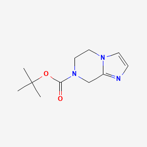 tert-butyl5,6-dihydroimidazo[1,2-a]pyrazine-7(8H)-carboxylate structure, CAS 345311-03-7