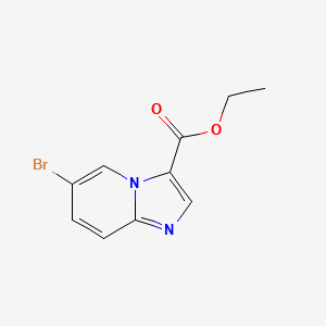 ethyl2-(6-bromoH-imidazo[1,2-a]pyridin-3-yl)acetate structure, CAS 372198-69-1