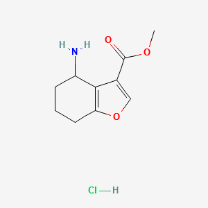 methyl4-amino-4,5,6,7-tetrahydrobenzofuran-3-carboxylatehydrochloride structure, CAS 1172813-04-5