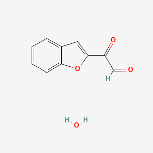 2-Benzofuranylglyoxalhydrate structure, CAS 131922-15-1