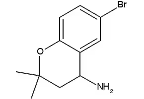 6-bromo-3,4-dihydro-2,2-dimethyl-2H-chromen-4-aminehydrochloride structure, CAS 226922-92-5