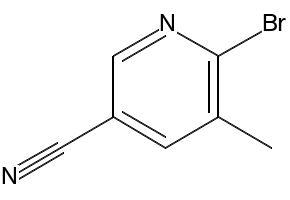 2-Bromo-5-Cyano-3-Picoline structure, CAS 374633-37-1