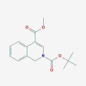 tert-butylmethylisoquinoline-2,4(1H)-dicarboxylate structure, CAS 1187830-86-9