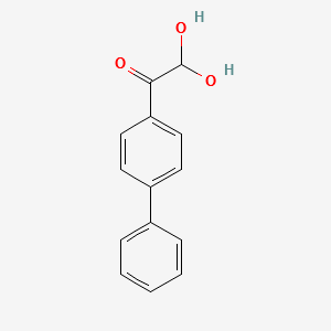 4-Biphenylglyoxalhydrate structure, CAS 1145-04-6