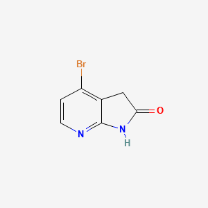 4-Bromo-1H-Pyrrolo[2,3-B]Pyridin-2(3H)-One structure, CAS 1086064-49-4