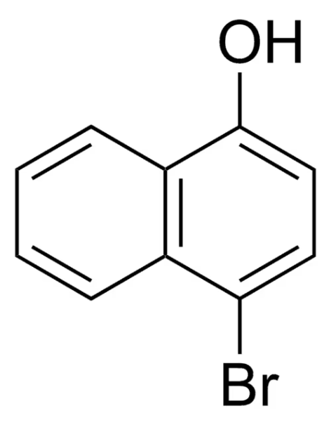 4-Bromo-1-Naphthalenol structure, CAS 571-57-3
