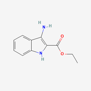 ethyl3-amino-1H-indole-2-carboxylate structure, CAS 87223-77-6