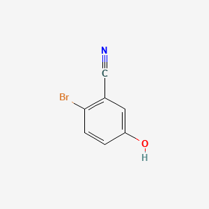 2-Bromo-5-hydroxybenzonitrile structure, CAS 189680-06-6