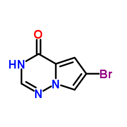 6-bromopyrrolo[1,2-f][1,2,4]triazin-4(3H)-one structure, CAS 888721-83-3
