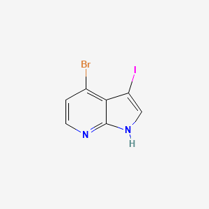 4-Bromo-3-Iodo-7-Azaindole structure, CAS 1000340-34-0