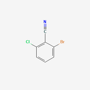 2-Bromo-6-chlorobenzonitrile structure, CAS 6575-08-2