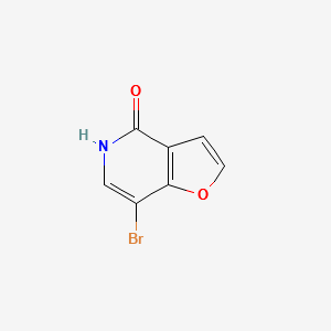 7-bromofuro[3,2-c]pyridin-4(5H)-one structure, CAS 603301-02-6