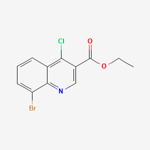 ethyl8-bromo-4-chloroquinoline-3-carboxylate structure, CAS 206258-97-1