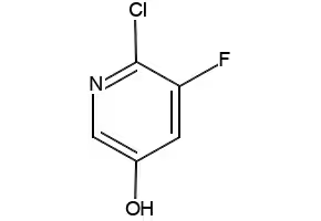 2-Chloro-3-fluoro-5-hydroxypyridine structure, CAS 870062-76-3
