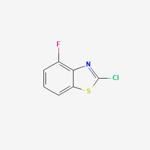 2-Chloro-4-fluorobenzothiazole structure, CAS 182344-56-5