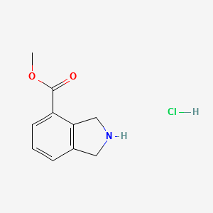 methylisoindoline-4-carboxylatehydrochloride structure, CAS 127168-90-5