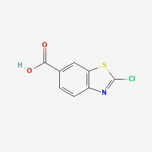 2-Chloro-6-benzothiazolecarboxylicacid structure, CAS 3855-95-6