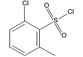 2-Chloro-6-methylbenzenesulfonylchloride structure, CAS 25300-37-2