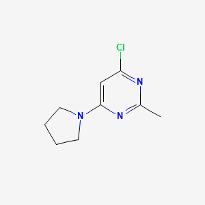 4-Chloro-2-Methyl-6-Pyrrolidin-1-Yl-Pyrimidine structure, CAS 914349-69-2