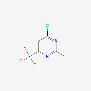 4-Chloro-2-Methyl-6-Trifluoromethylpyrimidine structure, CAS 5993-98-6