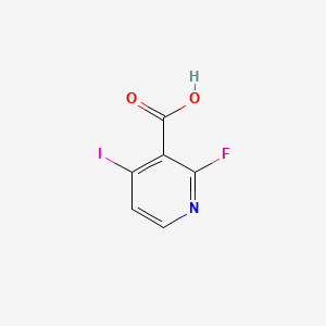 2-Fluoro-4-iodonicotinicacid structure, CAS 884494-51-3