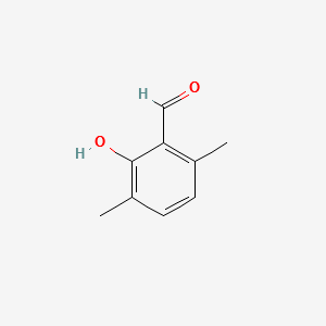 2-Hydroxy-3,6-dimethylbenzaldehyde structure, CAS 1666-04-2