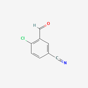 4-Chloro-3-Formylbenzonitrile structure, CAS 105191-41-1