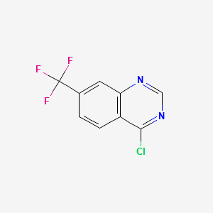 4-Chloro-7-(Trifluoromethyl)Quinazoline structure, CAS 16499-65-3