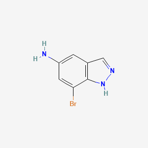 7-bromo-1H-indazol-5-amine structure, CAS 953411-10-4