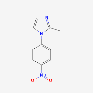 2-Methyl-1-(4-nitrophenyl)-1H-imidazole structure, CAS 73225-15-7