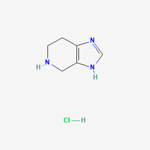 4,5,6,7-tetrahydro-1H-pyrazolo[3,4-c]pyridinehydrochloride structure, CAS 879668-17-4