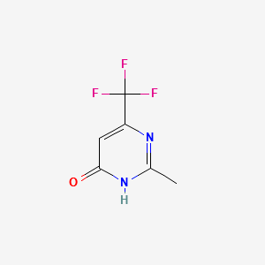 2-Methyl-6-(trifluoromethyl)pyrimidin-4-ol structure, CAS 2836-44-4