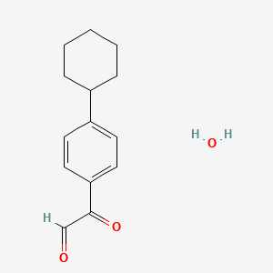 4-Cyclohexylphenylglyoxalhydrate structure, CAS 99433-89-3