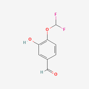 4-Difluoromethoxy-3-Hydroxybenzaldehyde structure, CAS 151103-08-1