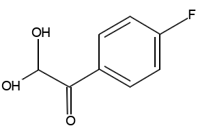 4-Fluorophenylglyoxalhydrate structure, CAS 447-43-8