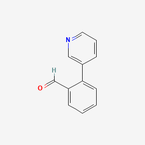 2-Pyridin-3-yl-benzaldehyde structure, CAS 176690-44-1